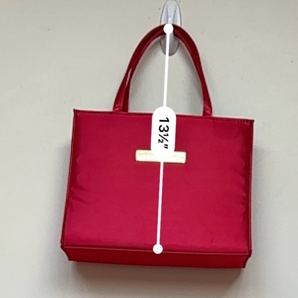 Giorgio Beverly Hills Vintage Satin Makeup Purse - Red - Picture 12 of 13